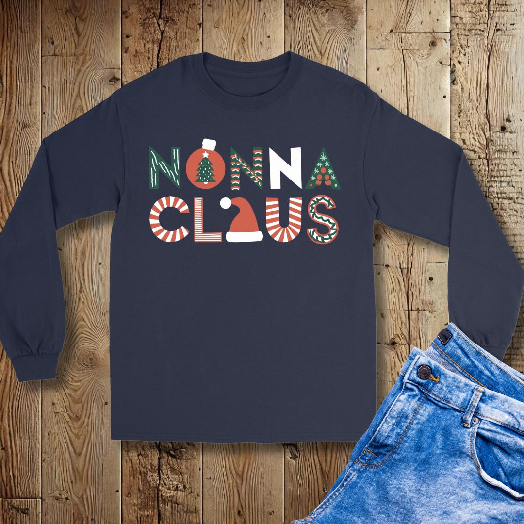 Nonna Claus Italian Christmas Unisex Long Sleeve Tee