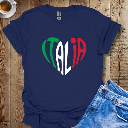 I Love Italia Heart T-shirt