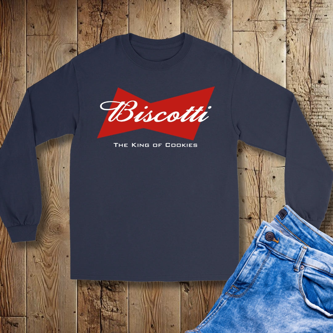 Biscotti the King of Cookies Unisex Long Sleeve Tee