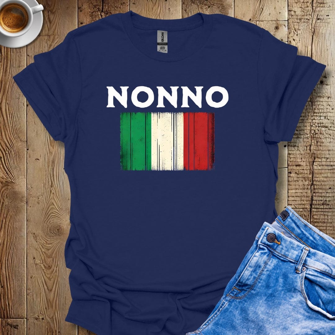 Cute Nonno Italian Flag T-shirt