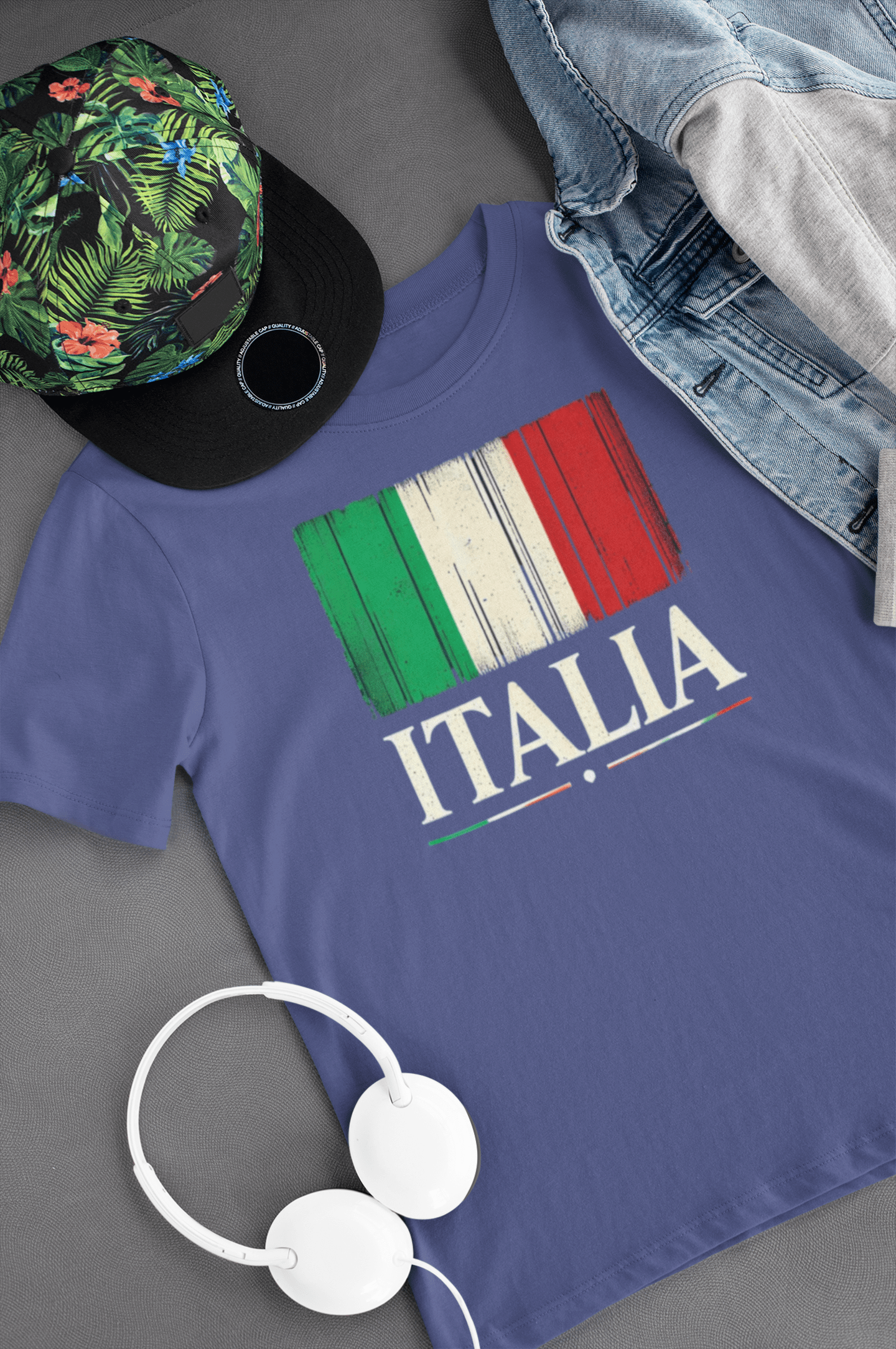 Distressed Italia Flag Kids Tee