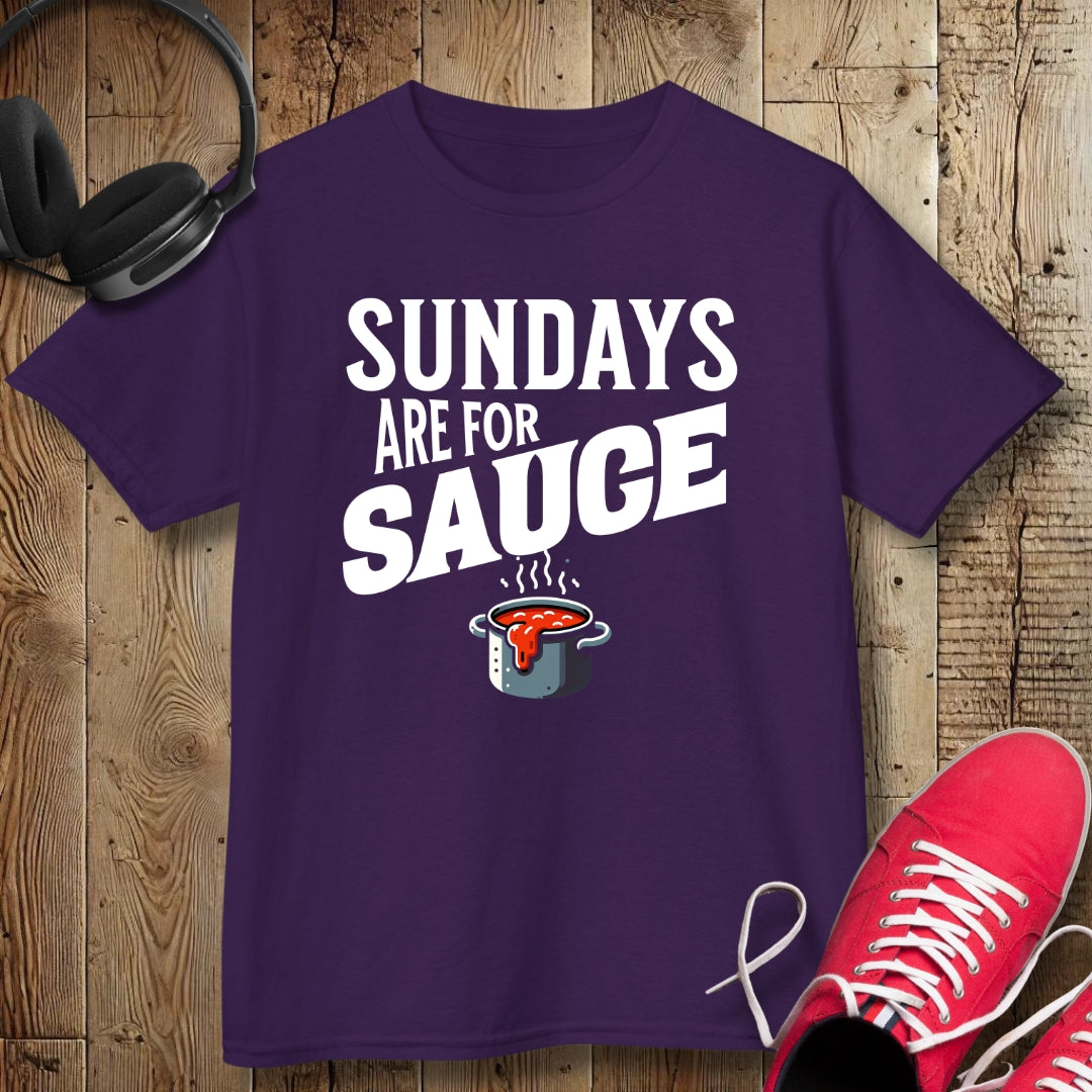Sundays Are For Sauce Kids Tee