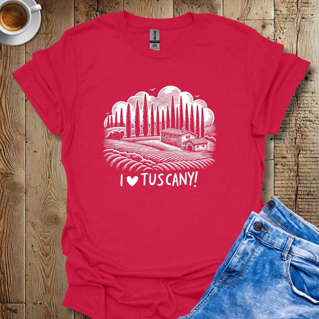 I Love Tuscany Italy Lover T-shirt