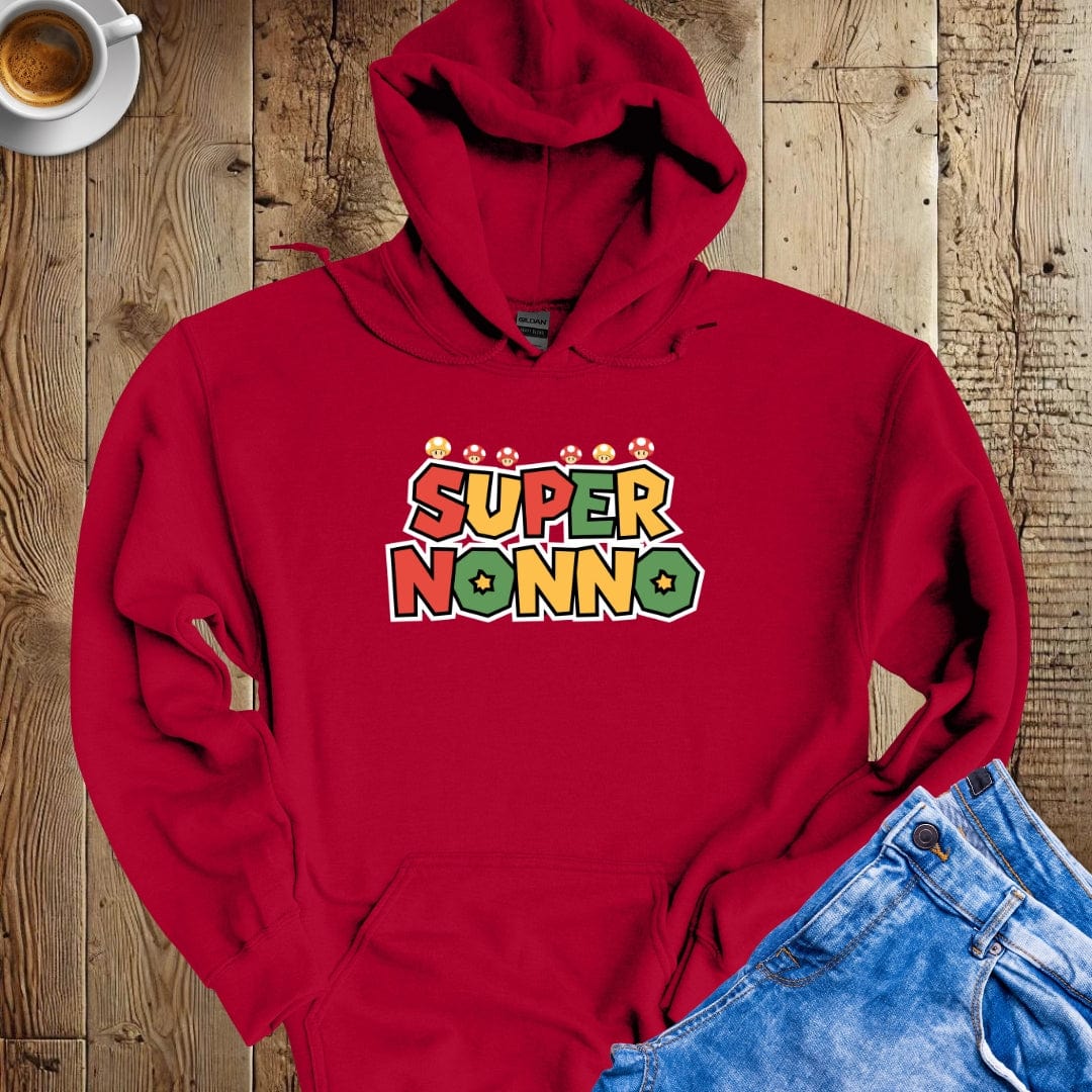 Super Nonno Videogame Style Hoodie Sweatshirt