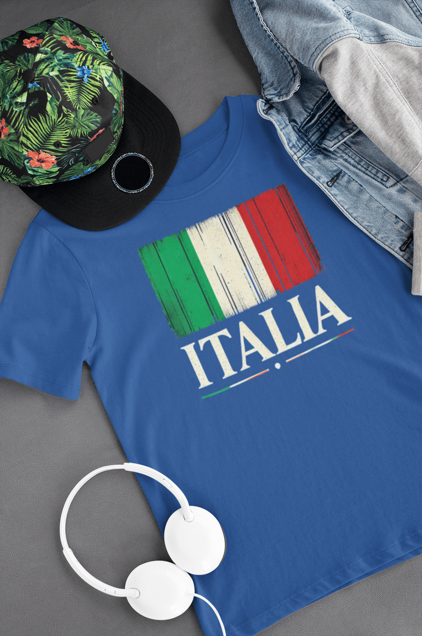 Distressed Italia Flag Kids Tee