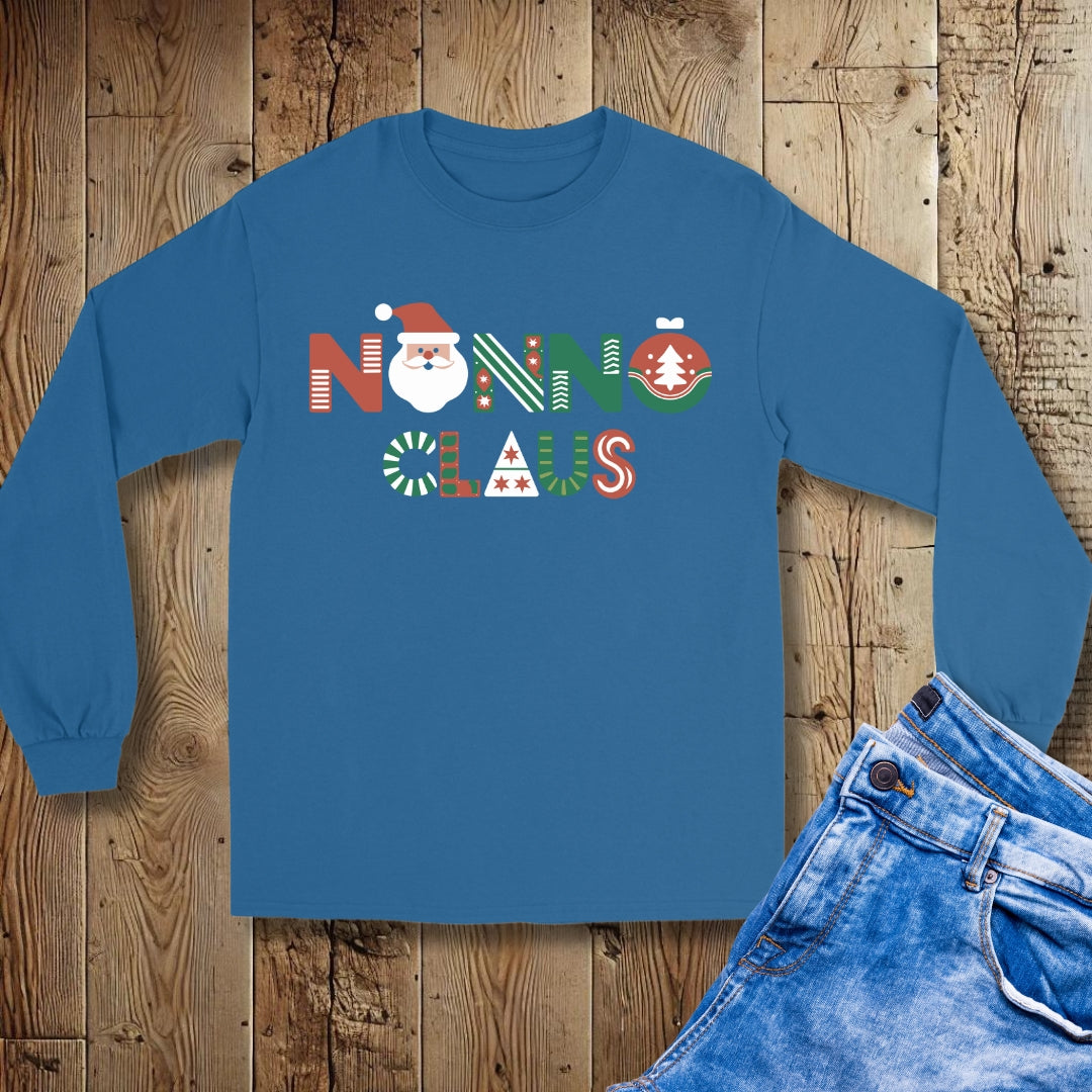 Nonno Claus Italian Christmas Unisex Long Sleeve Tee