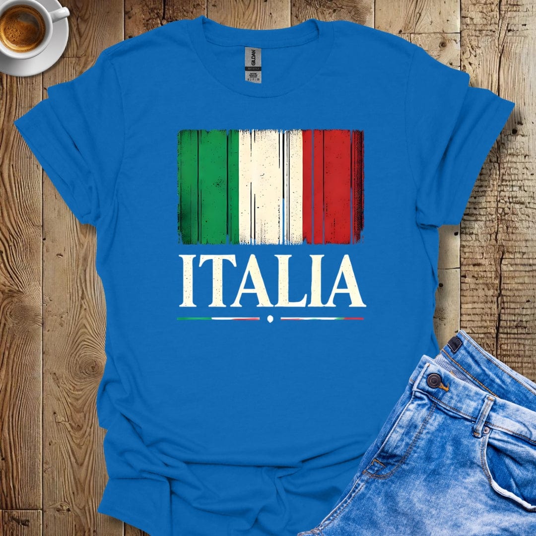 Distressed Italia Flag Italian Pride T-shirt