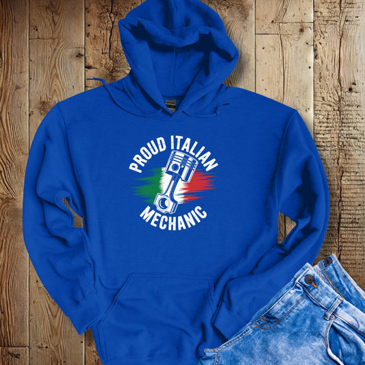 Proud Italian Mechanic Hoodie Sweatshirt