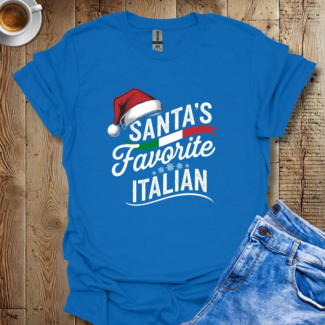 Santa's Favorite Italian Christmas T-shirt