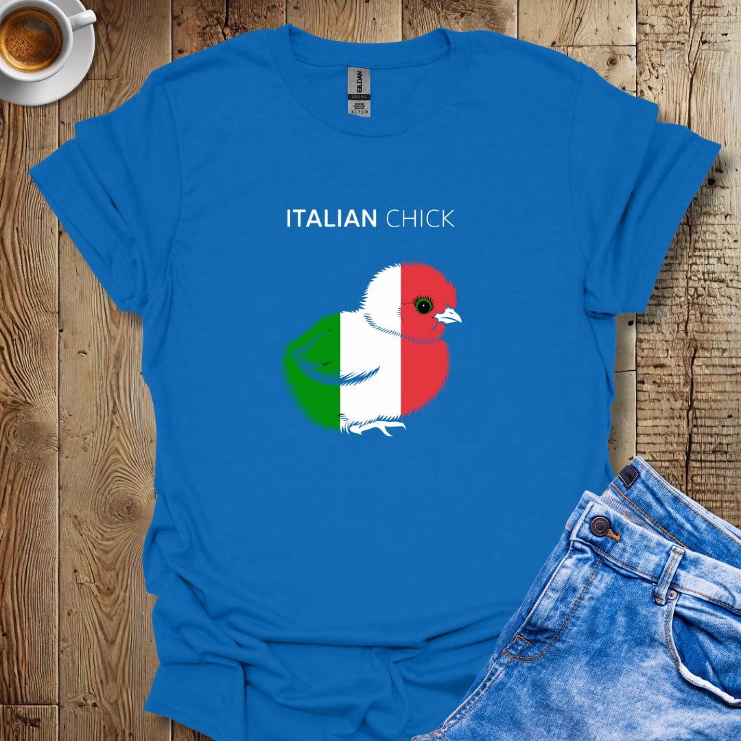 Italian Chick with Flag Colors T-shirt