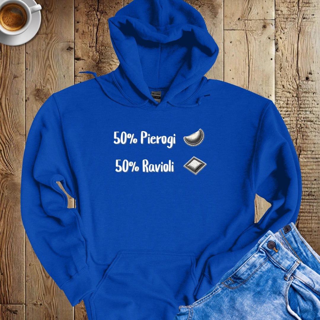 50% Pierogi 50% Ravioli Half Polish Hoodie Sweatshirt