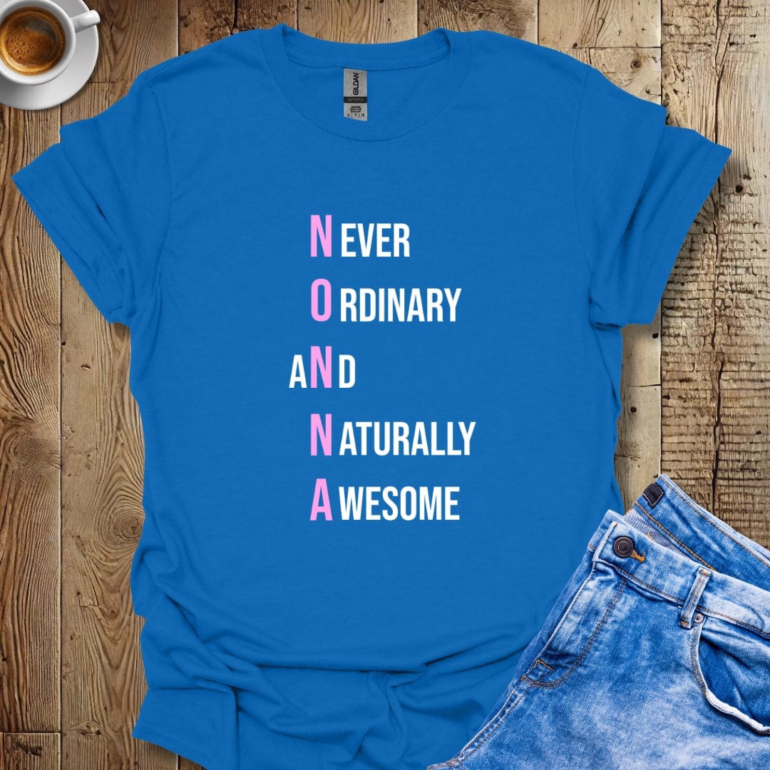 Not an Ordinary Nonna Naturally Awesome Italian Pride T-shirt