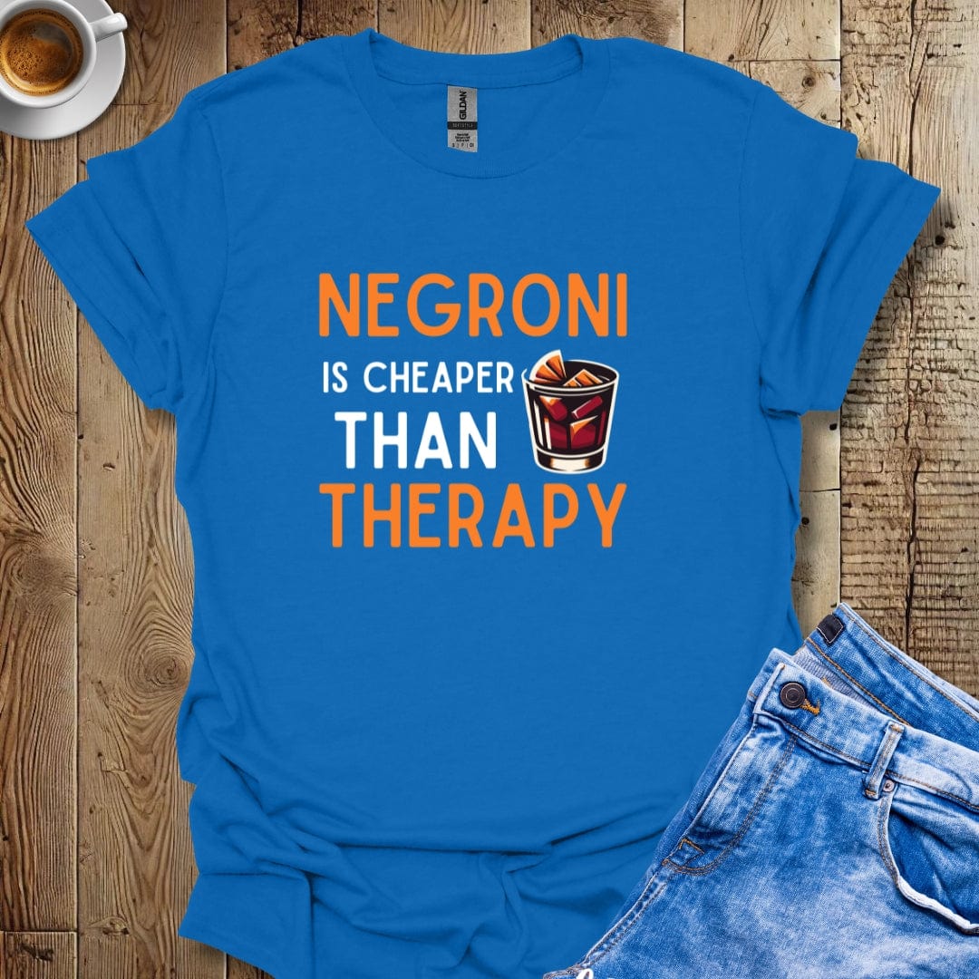 Retro Negroni is Cheaper Than Therapy T-Shirt