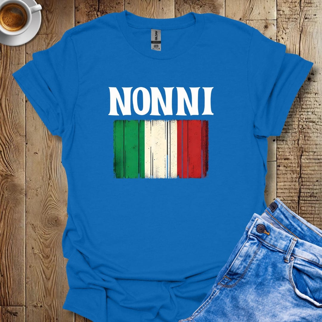 Nonni Grandparent Italian Flag T-shirt