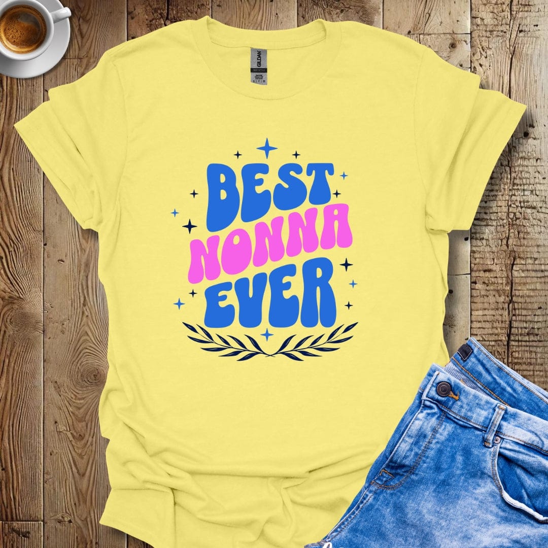 Cute Retro Best Nonna Ever Italian Pride T-shirt