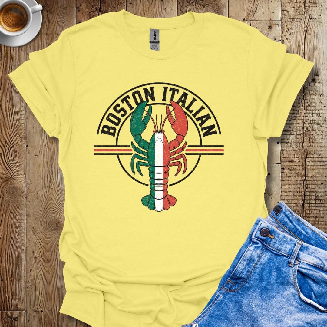 Boston Italian with Lobster Italian Pride T-shirt