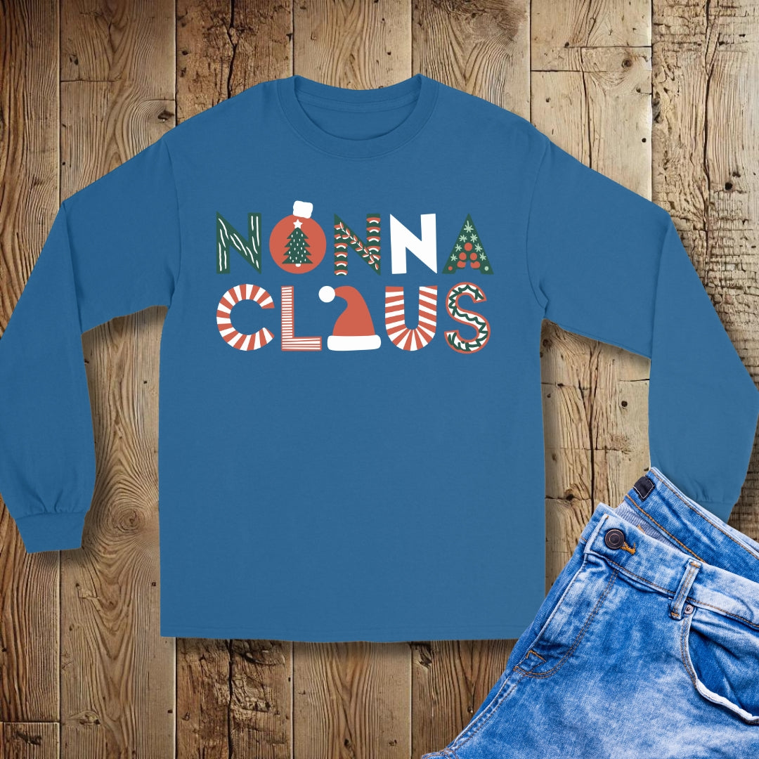 Nonna Claus Italian Christmas Unisex Long Sleeve Tee