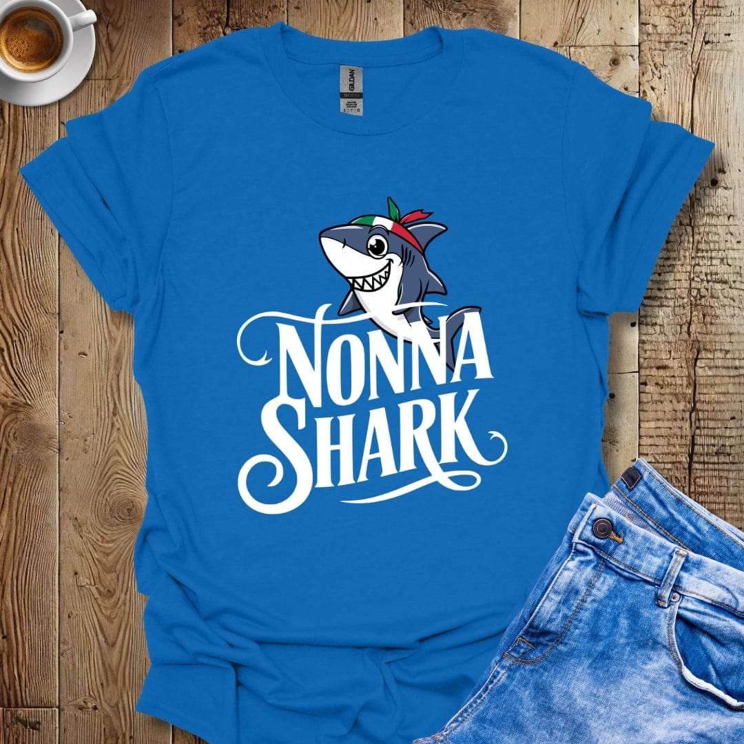 Funny Nonna Shark Italian Pride T-shirt