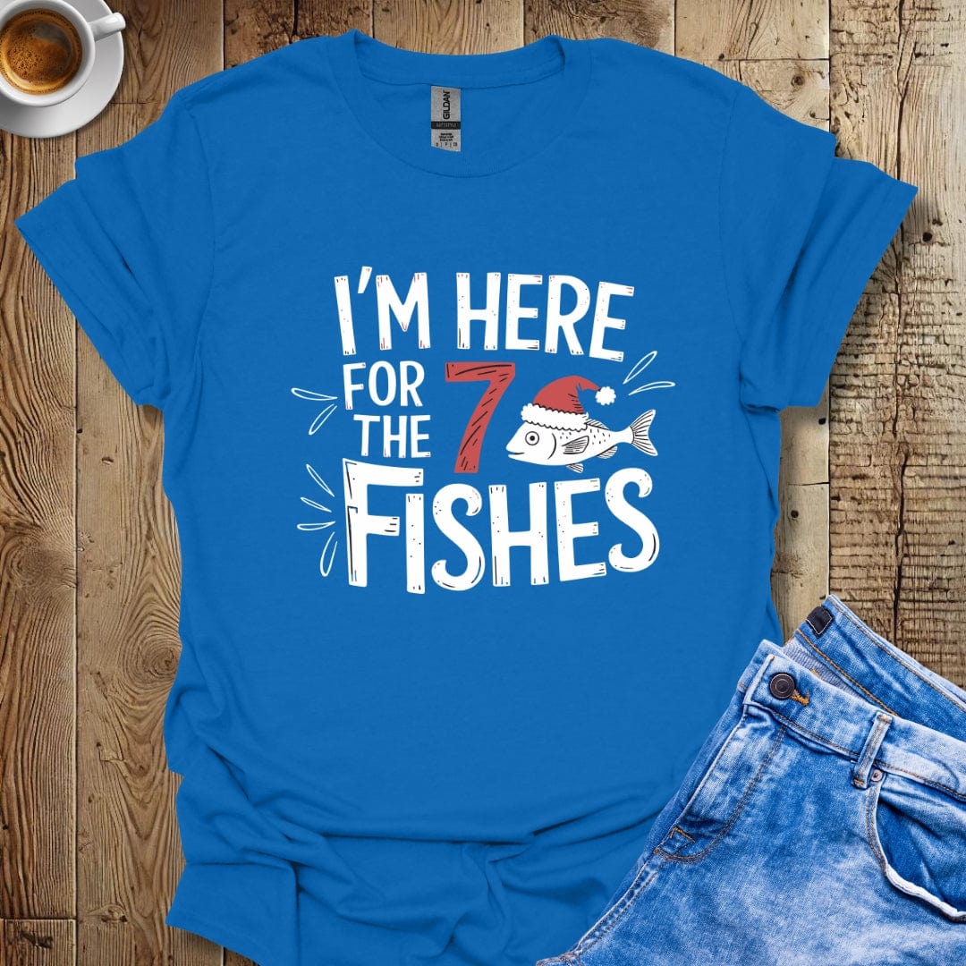 I'm Here for the Seven Fishes Christmas Italian Pride T-shirt