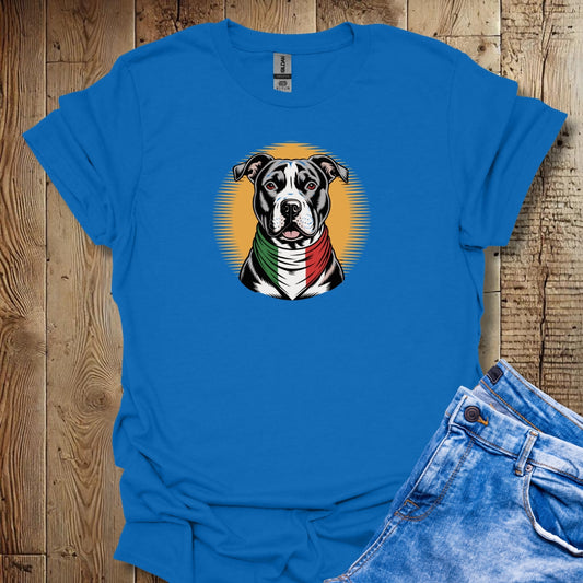 Pit Bull Italian Flag Bandana Unisex T-shirt