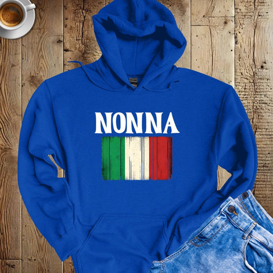 Nonna with Italian Flag Hoodie Sweatshirt