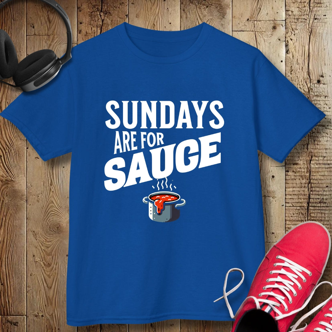 Sundays Are For Sauce Kids Tee