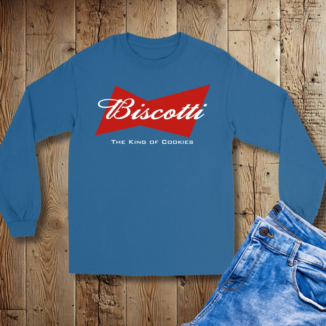 Biscotti the King of Cookies Unisex Long Sleeve Tee