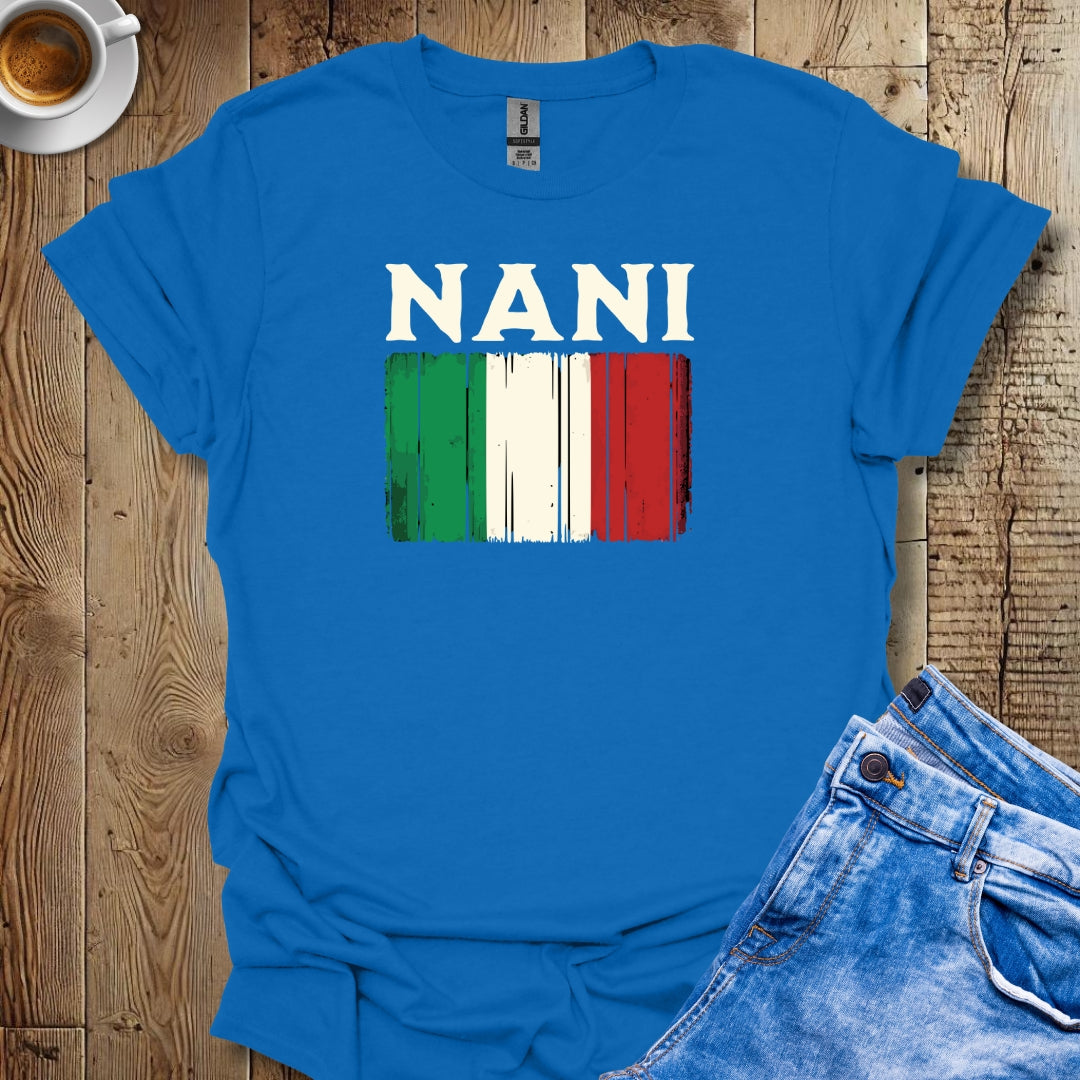 Nani Distressed Italian Flag T-shirt