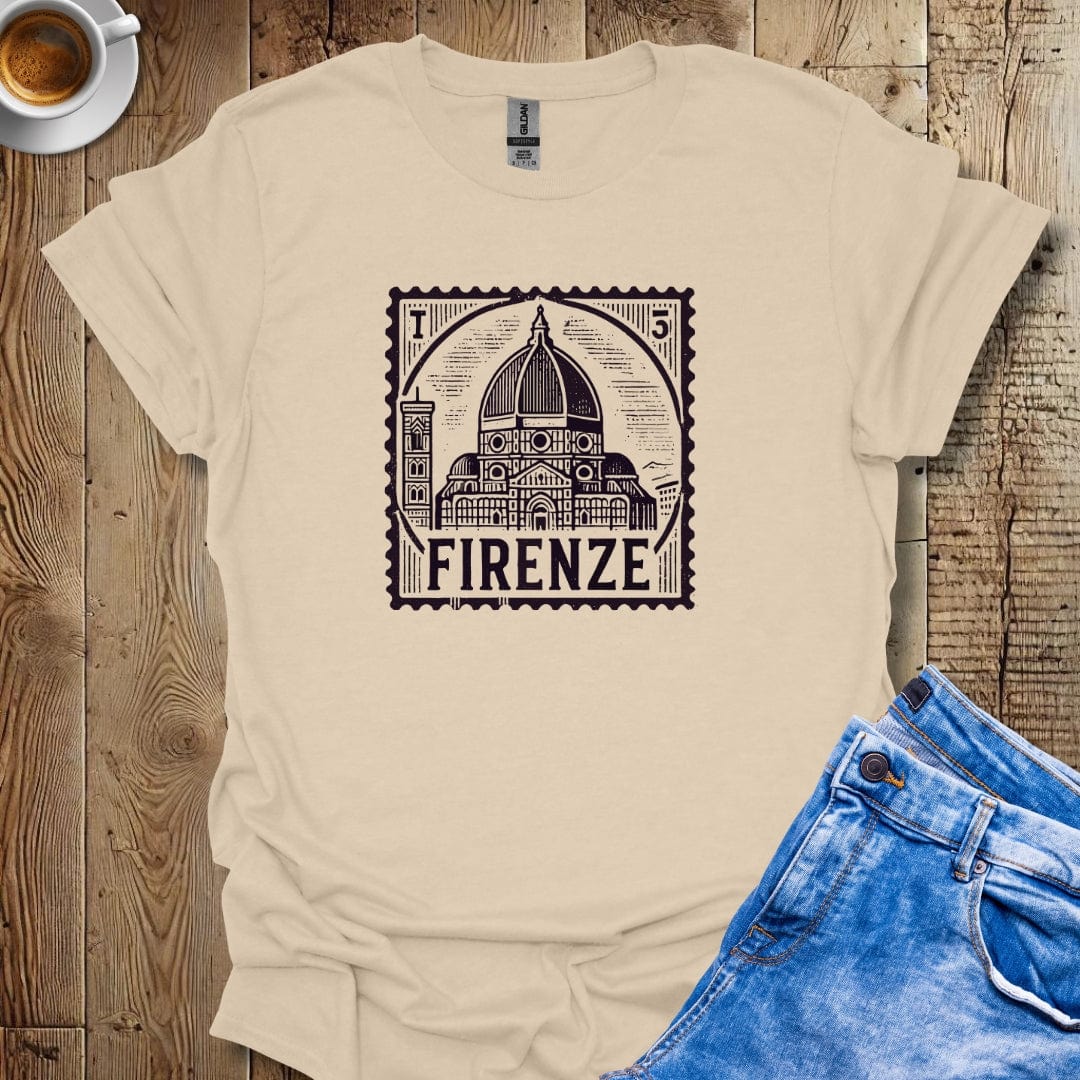 Italy Passport Stamp with Firenze Duomo T-Shirt