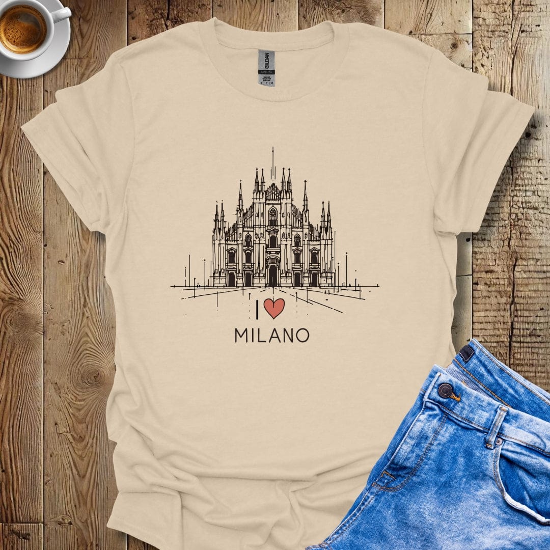 I Love Milano Duomo Italy Lover T-Shirt