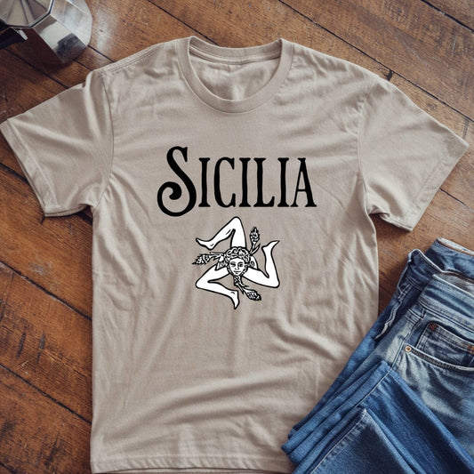 Sicilia with Trinacria Italian Pride T-shirt