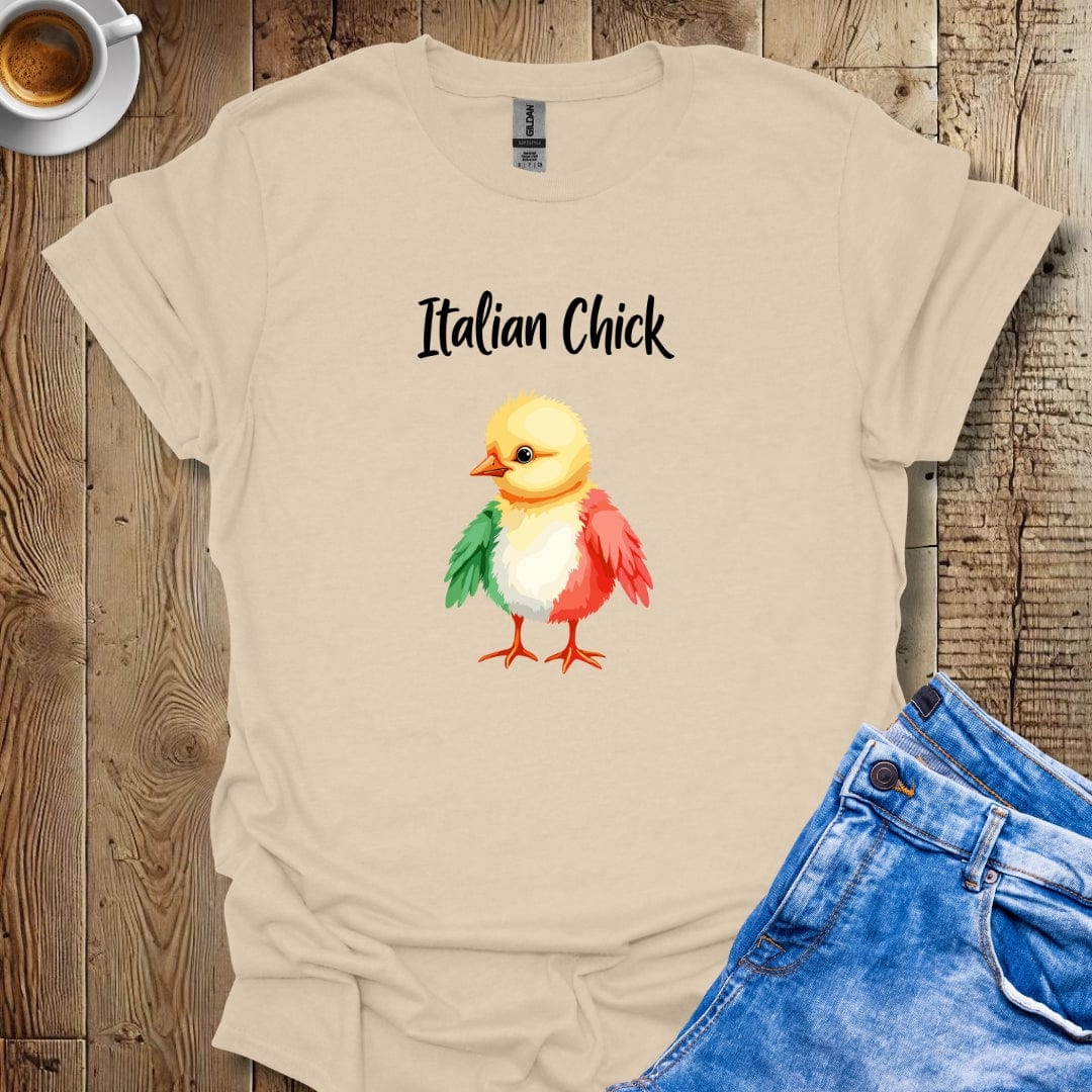 Italian Chick Flag Colors T-shirt