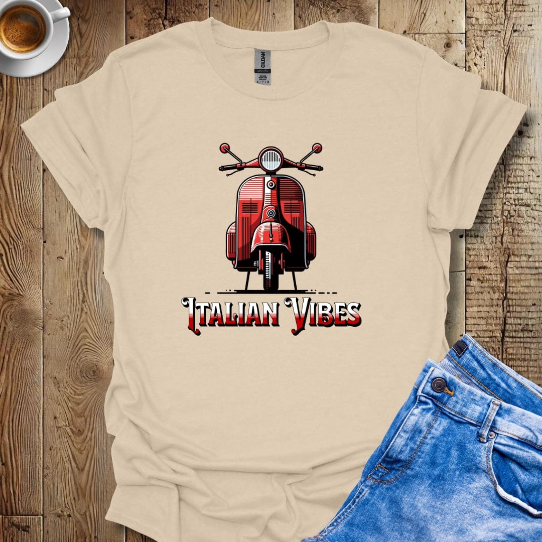 I Love Vintage Italian Scooter Vespa Italian Vibes T-Shirt