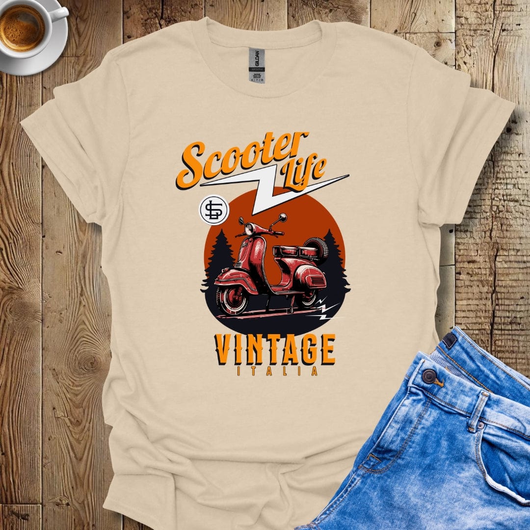 Retro Vintage Italian Scooter Life T-Shirt