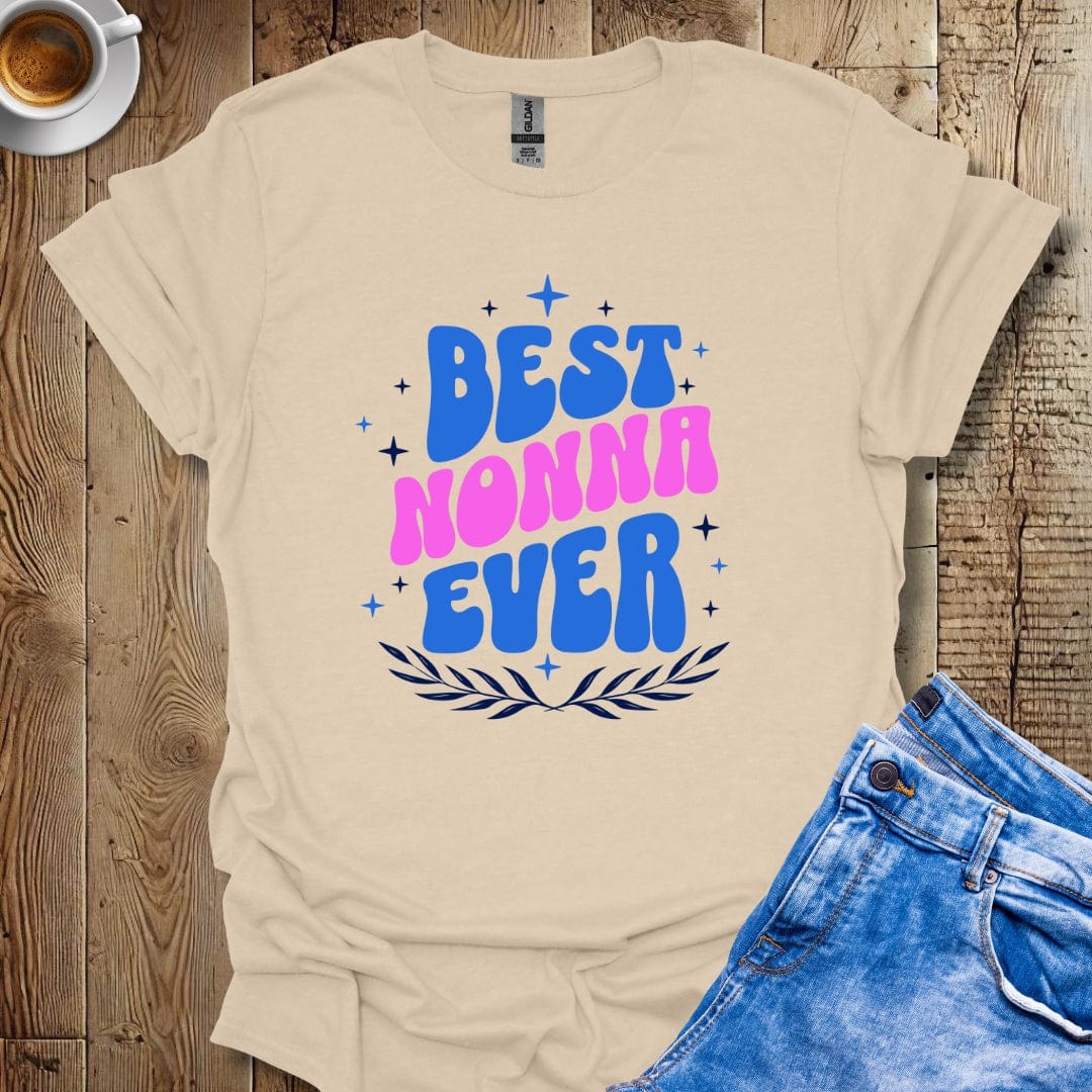 Cute Retro Best Nonna Ever Italian Pride T-shirt