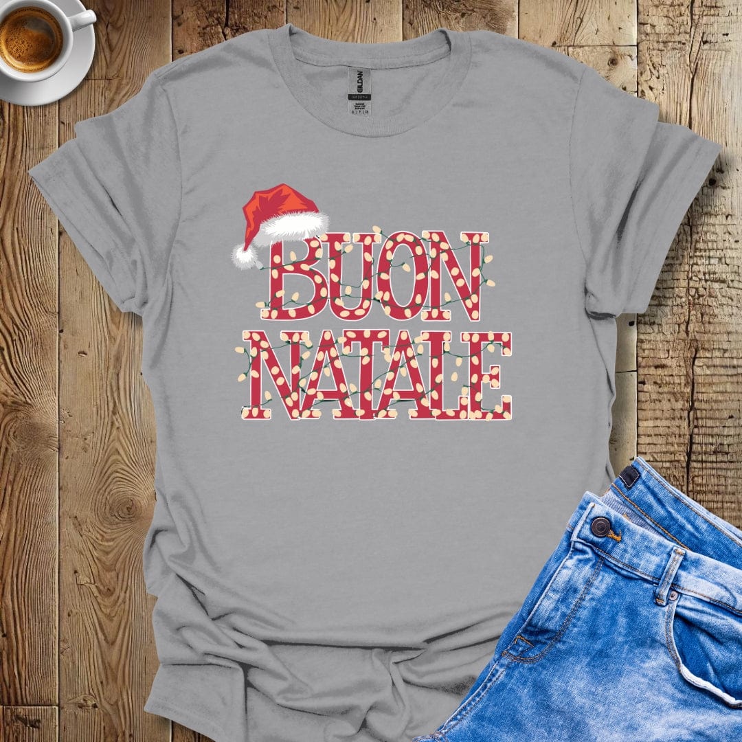 Buon Natale Xmas Lights Italian Christmas T-shirt