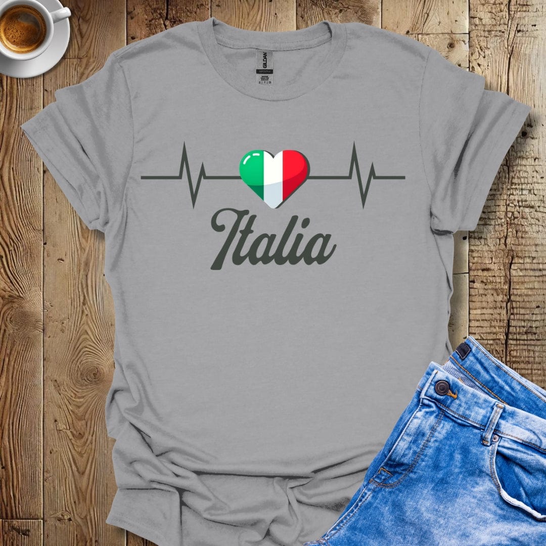 Italia Heartbeat Italian Pride T-shirt