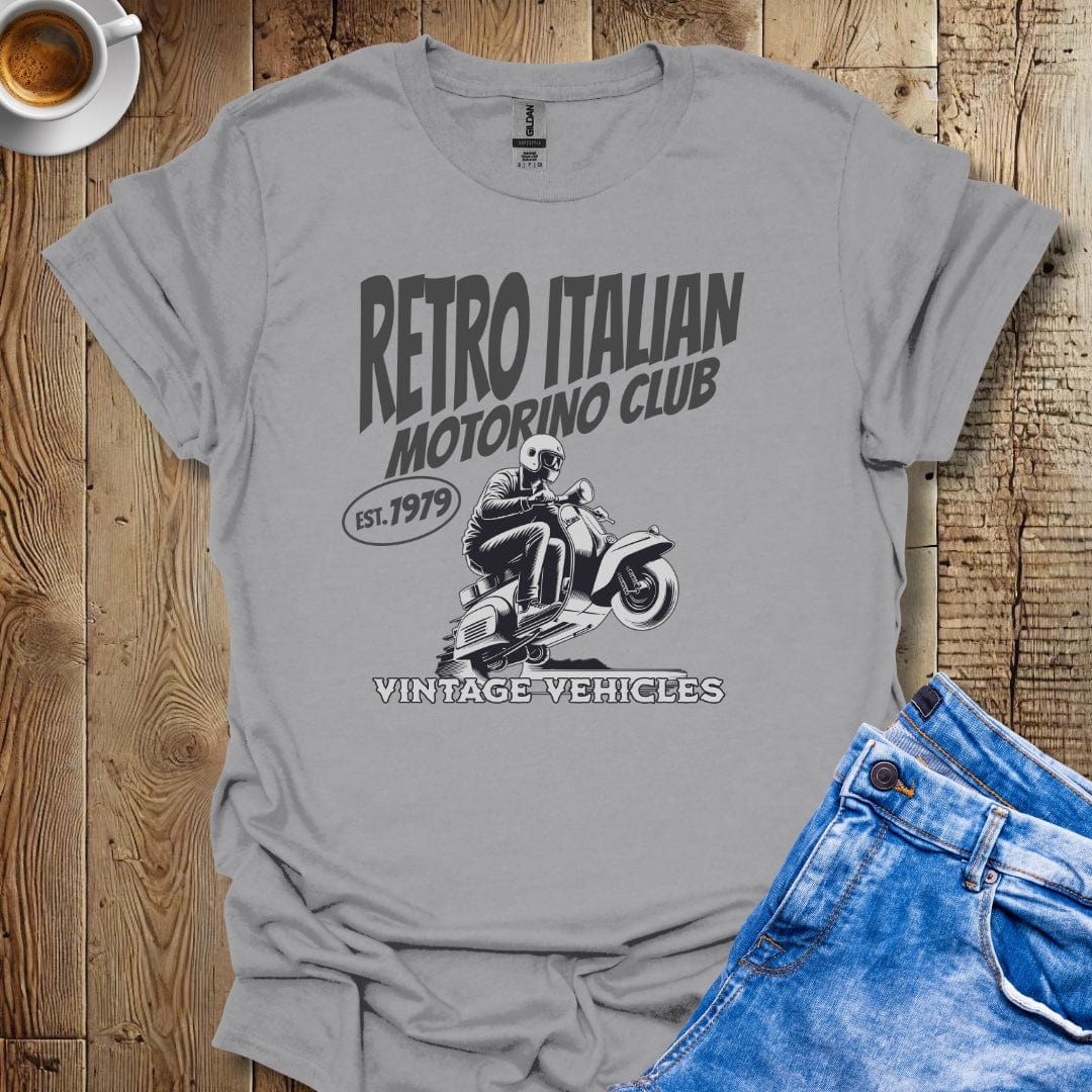 Retro Vintage Italian Scooter Motorino Club T-Shirt