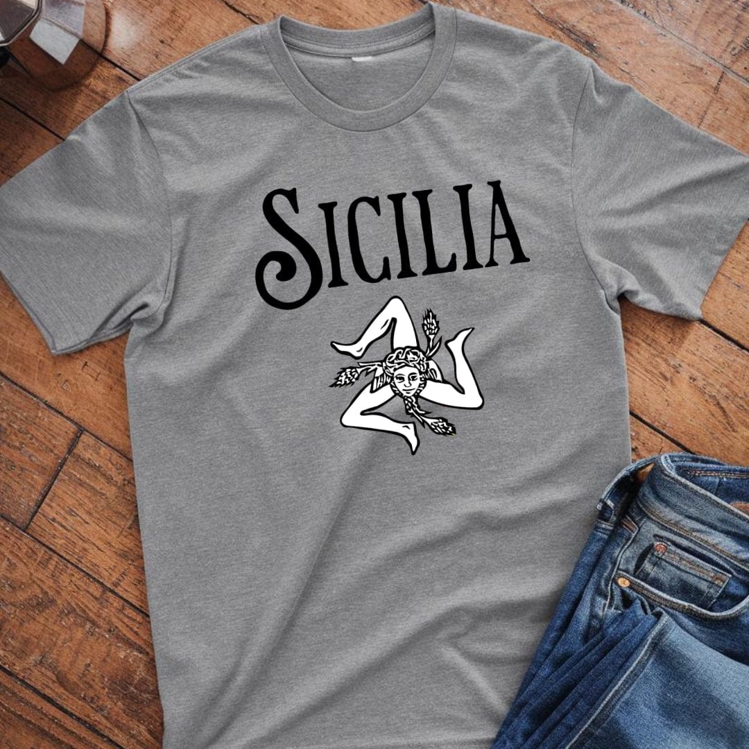 Sicilia with Trinacria Italian Pride T-shirt