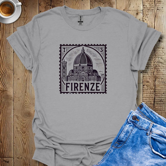 Italy Passport Stamp with Firenze Duomo T-Shirt