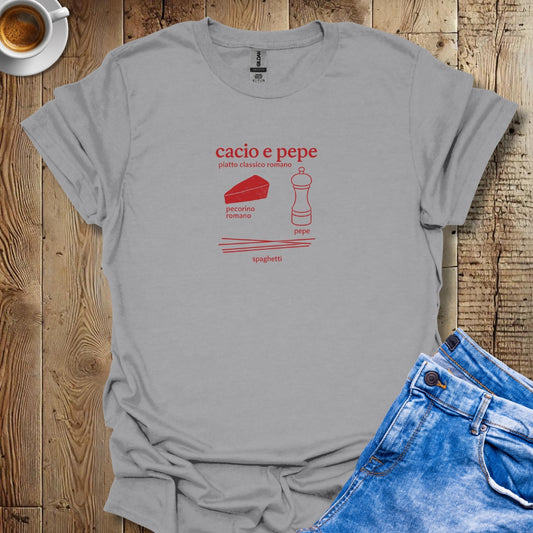 Cacio e Pepe Ingredients T-shirt