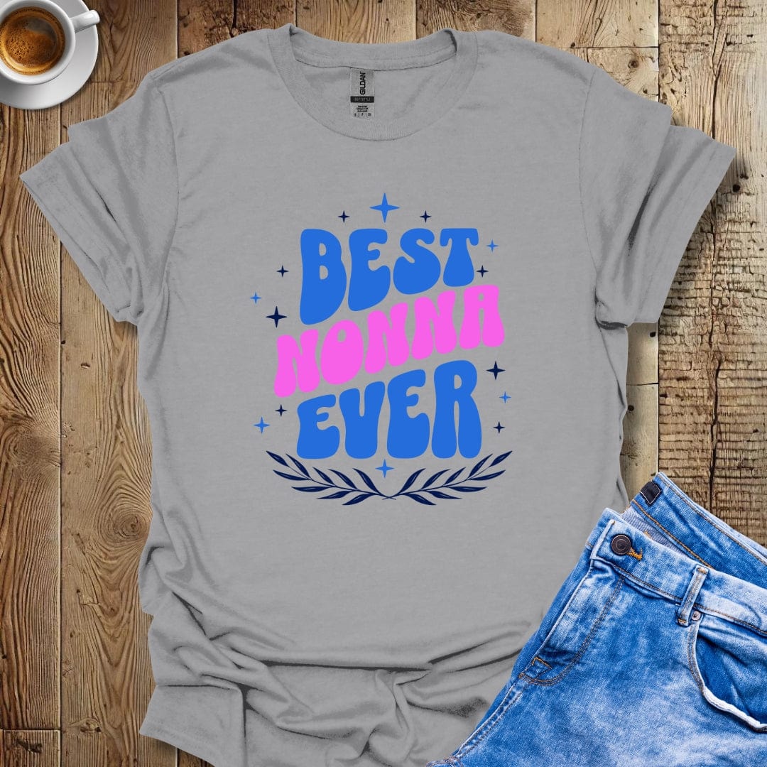 Cute Retro Best Nonna Ever Italian Pride T-shirt