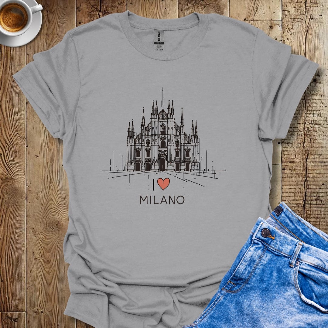 I Love Milano Duomo Italy Lover T-Shirt