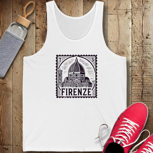 Firenze Passport Stamp Unisex Jersey Tank