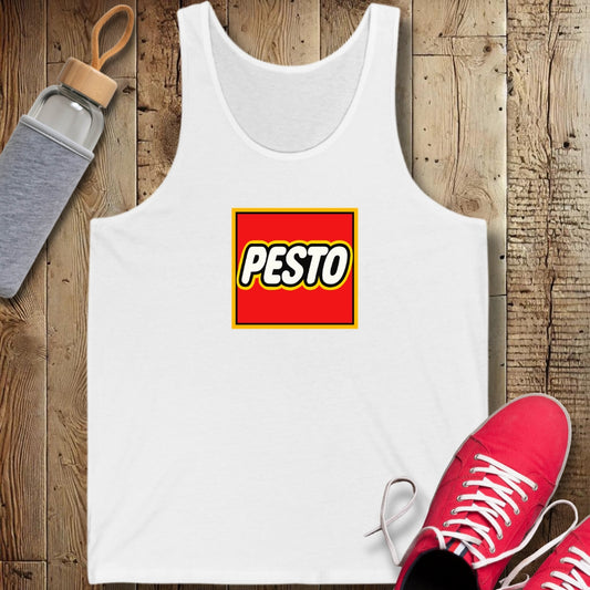 Pesto Lego Logo Parody Unisex Jersey Tank