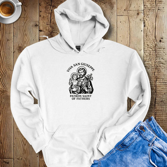 Viva San Giuseppe St Joseph Father's Day Hoodie Sweatshirt