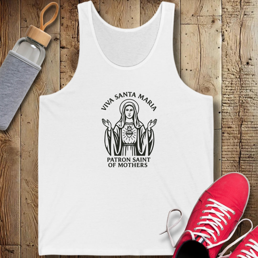 Viva Santa Maria La Madonna Mary Unisex Jersey Tank