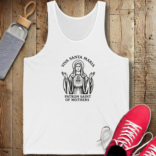 Viva Santa Maria La Madonna Mary Unisex Jersey Tank