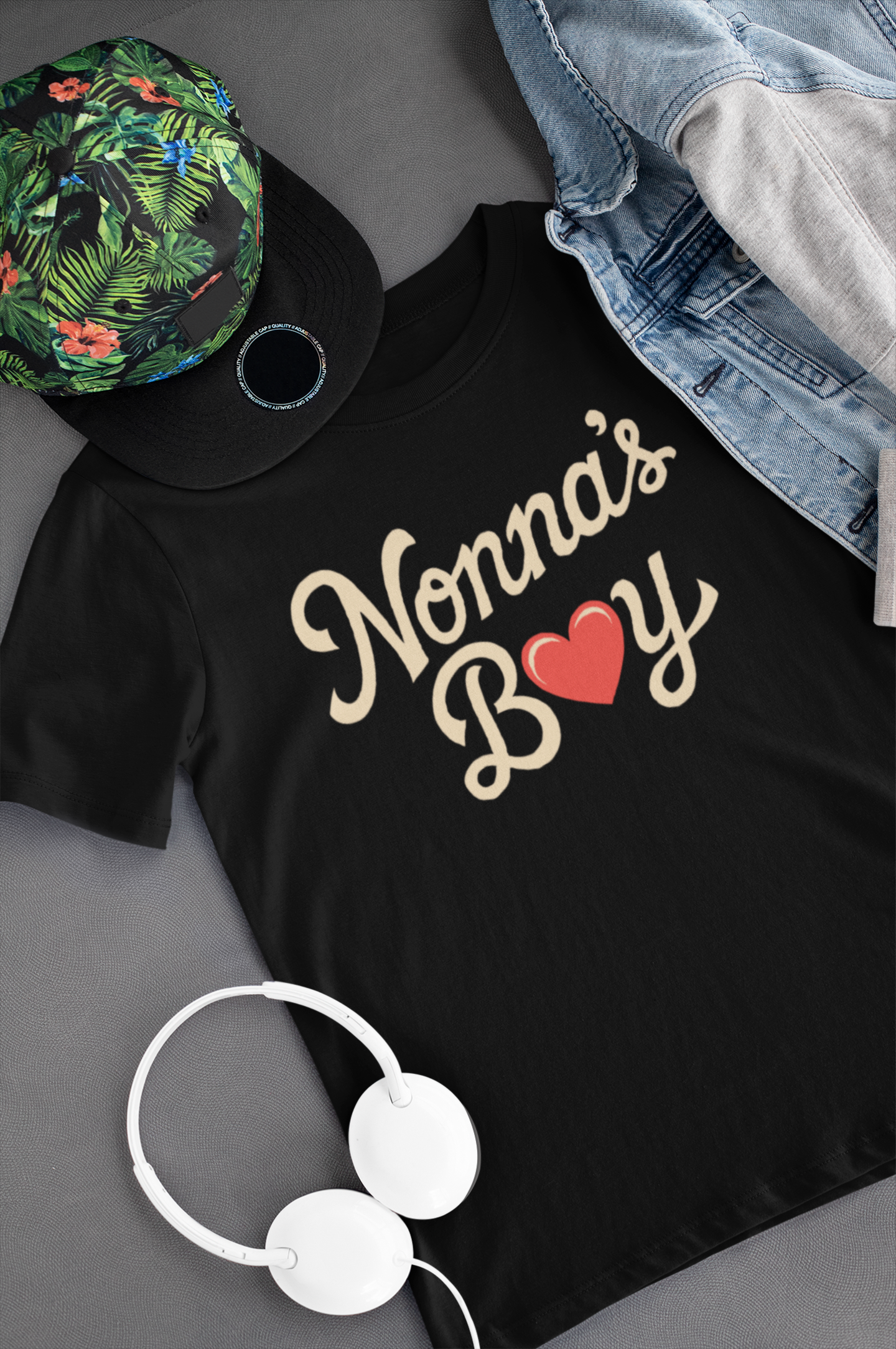 Nonna's Boy Valentine Kids Tee