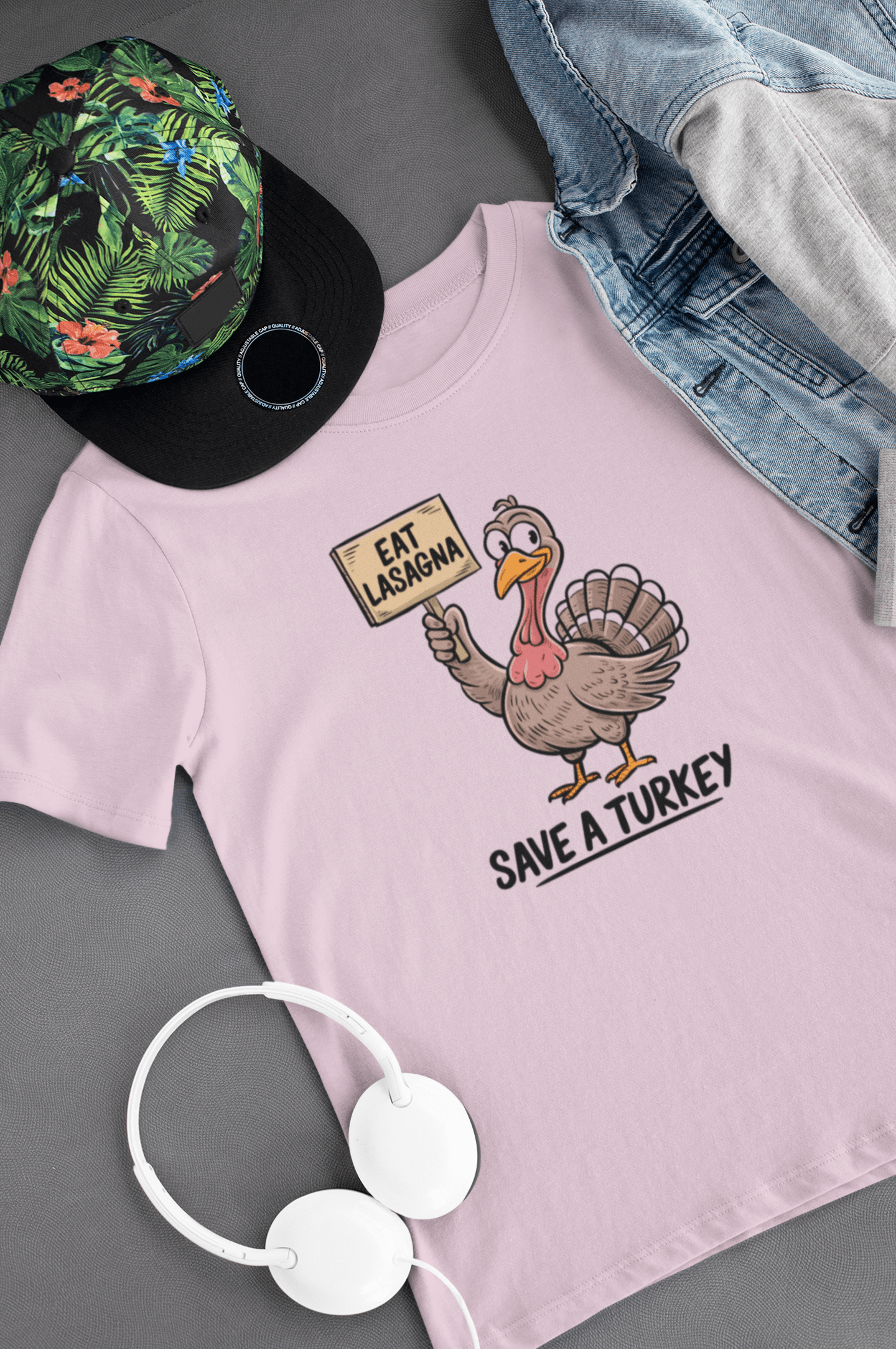 Eat Lasagna Save a Turkey Kids Tee